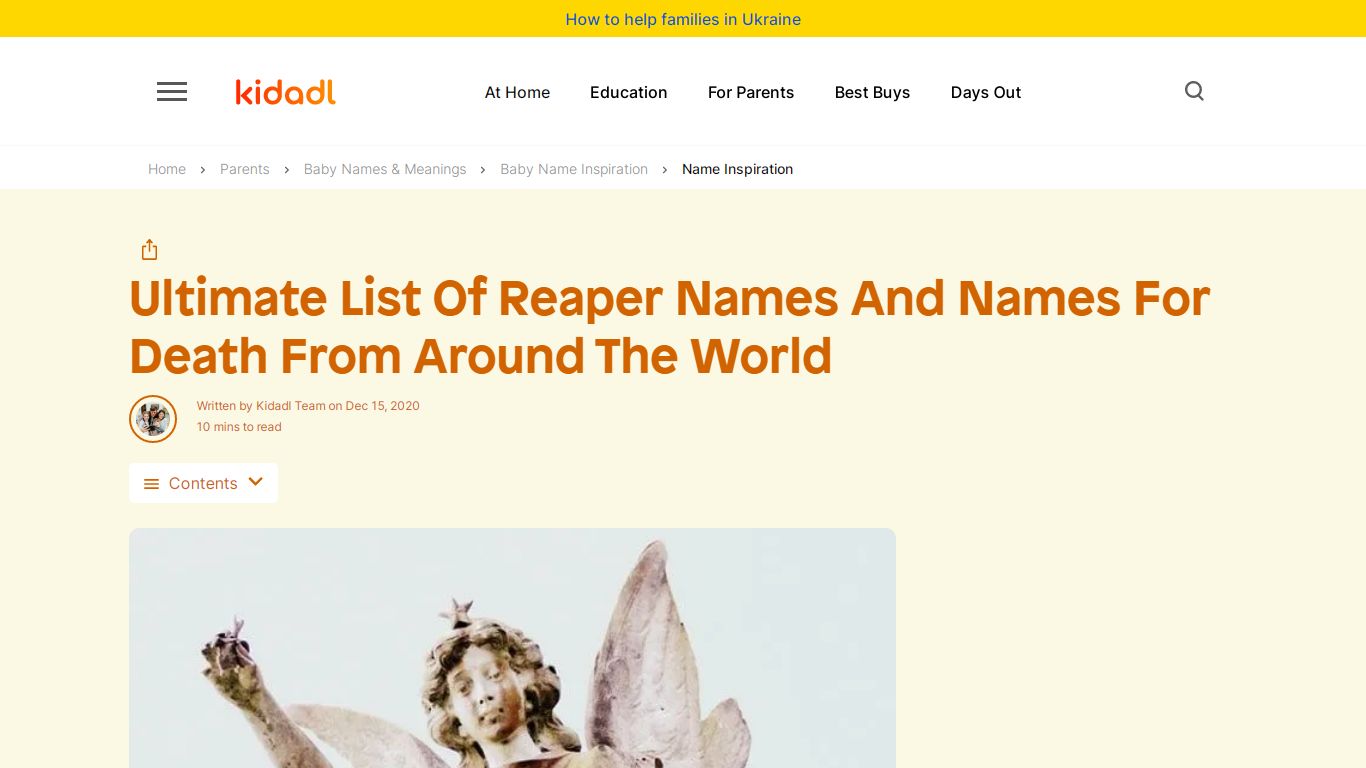 Ultimate List Of Reaper Names And Names For Death From Around ... - Kidadl